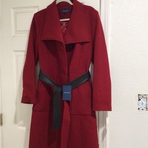 Beautiful burgundy Cole Hahn coat
